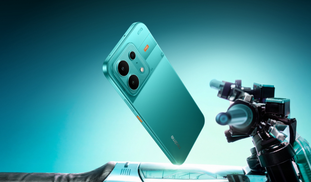 Realme P4s 5G smartphone showing its design, camera, display, battery and key features